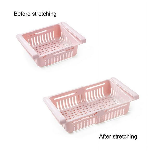 Refrigerator Storage Box,Fridge Drawer Organizer Retractable Refrigerator Storage Drawer Fridge Drawer Organizer Professionally Tested