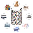thumbnail image 4 of Fotbe Colorful Numbers Cesto de Ropa con Asas, Cesto Impermeable de Gran Capacidad, Bolsa de Lavado para Dormitorio, Cesto de Ropa con Ruedas y Asas-Small, 4 of 6