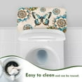 thumbnail image 4 of ZIATUBLE Boho Mandala Flower Toilet Cover Toilet Tank Butterfly Toilet Tank Protector Toilet Top Cover Tank Lid 2 Pcs Reusable Toilet Tank Covers for Bathroom Elastic Toilet Tank Lids, 4 of 5