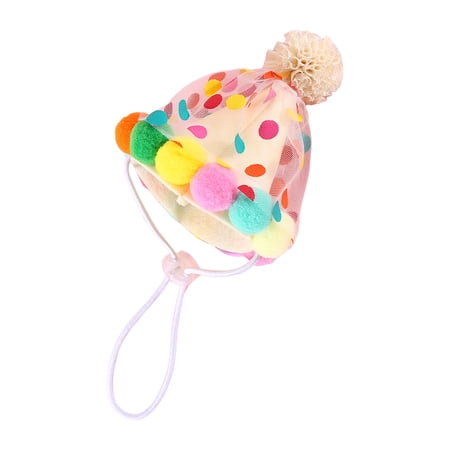 Hat Bandanas Set for Birthday Celebration Costume Headwear Small Dogs Festival Party Props Princess Suit Accessories
