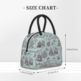 thumbnail image 2 of Yiaed Pirate Adventure Map Print Lunch Bag Adult Insulated Lunch Box, Leakproof Cooler Food Lunch Containers Reusable High Capacity Lunch Tote Bags-One Size, 2 of 6