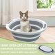 thumbnail image 5 of Caja de arena para gatos, fina, abierta, baja entrada, plegable, impermeable, 5 of 7