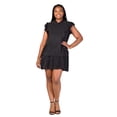 thumbnail image 5 of Plus Size High Neck Ruffle Tiered Mini Dress, 5 of 8