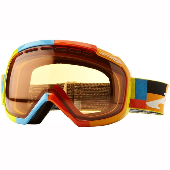 Arnette Skylight Color Block Adult Off-Road Motorcycle Goggles - White/Persimmon / One Size