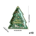 thumbnail image 3 of Christmas Paper Plates 8 x 9 inch Tree Shaped Dinnerware Plate, Cute Christmas Disposable Dinning Plates, Wedding Birthday Party Family Dinnerware Supplies, BBQ Picnic Favor, 3 of 6