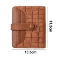 thumbnail image 2 of Card Pocket (Small Leather Zipper Card Holder Wallet, Coin Pouch, Folded Note Storage),brown,brown，G117031, 2 of 6