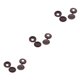 thumbnail image 1 of Kearding 100 unids/set elástico conectado hace que el de tapa decorativa de tornillo conveniente elástico conectado sea marrón Type1 NO1, 1 of 6