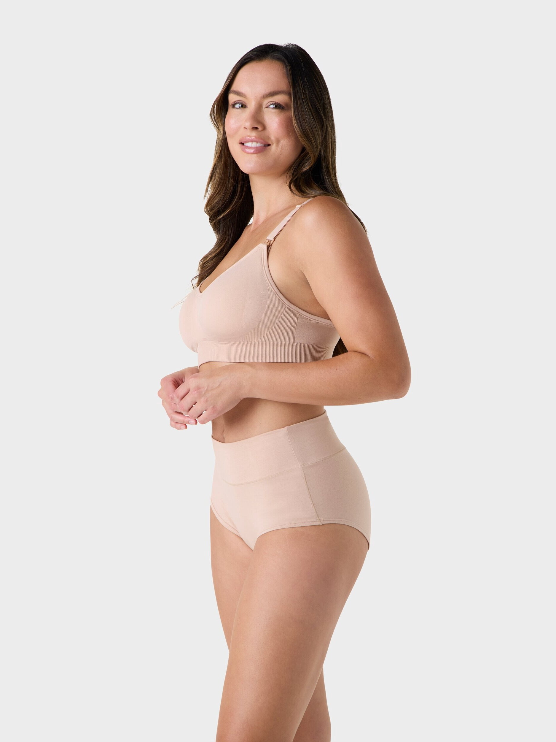Ingrid & Isabel For Every Belly Women's Maternity Seamless Nursing and Pumping Bra, Sizes S-4XL