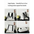 thumbnail image 3 of Womens Large Puffy Quilted Tote Bag with 3 outer Pockets,Ladies Fashion Soft Lightweight Shoulder Bag Handbag for Shipping,Travel(White Totes), 3 of 10