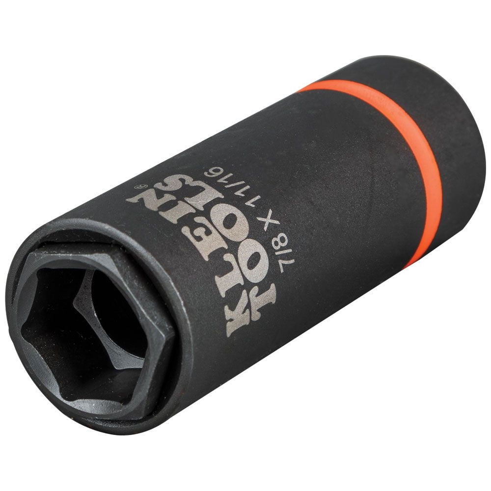 Klein Tools 66064 7/8 in. and 11/16 in. 2-in-1 6-Point Impact Socket