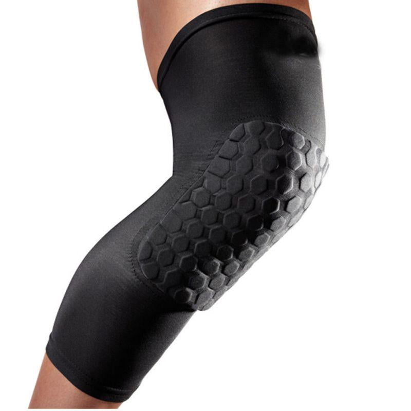 Sports Knee Pad Crashproof Antislip Basketball Leg Long Sleeve Protector Gear 