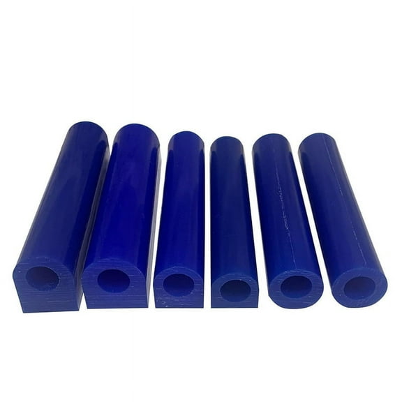 6PCS Blue Ring Wax Hole Round Tube for Jewelry Carving Moulding Wax Tool Casting Mold Wax Ring Wax Making Kit