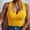 Yellow, variant on UANWENN Women Open Back -neck Slim-fit Knit Ribbed Solid-color Camisole Vest Active Tops Women Silk Top Women Business Tops Women Top for Women Maternity Clothes Womens plus Size Tops Cam Beaded V