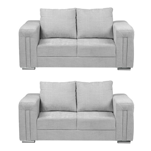Sala 2-2 TRINITY Taos ( 2 piezas Love Seat ) Platinado