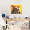 thumbnail image 5 of Gukieu Hawaiian Style Guinea Pig Print Canvas Decorative Hanging Painting, Waterproof Art Wall Decoration with Frame, Suitable for Living Room, Bedroom, 5 of 6