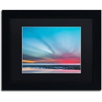 Chris Moyer 'Last Light' Black Matted Framed Art