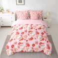 thumbnail image 3 of Manfei Kawaii Santa Claus Twin Bedding Sets 7-Piece for Kids, Pink Groovy Flower Floral Bedding Comforter Set, Merry Christmas Reversible Sheet Sets, Luxury Bedroom Decor, 3 of 8