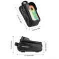 thumbnail image 2 of Bolsa para manillar de bicicleta con pantalla táctil de 65 pulgadas bolsa de ciclismo portátil equipo para montar, 2 of 9