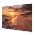thumbnail image 2 of Designart "Gulf Shores in the Golden Hour in Alabama II" Nautical & Beach Metal Art Print, 2 of 5