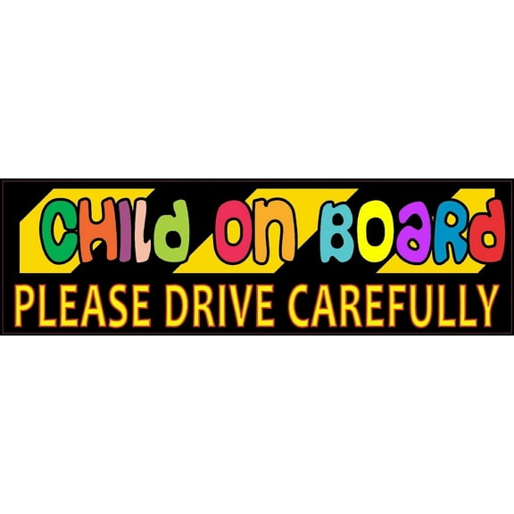 10in x 3in Child On Board Bumper Magnet