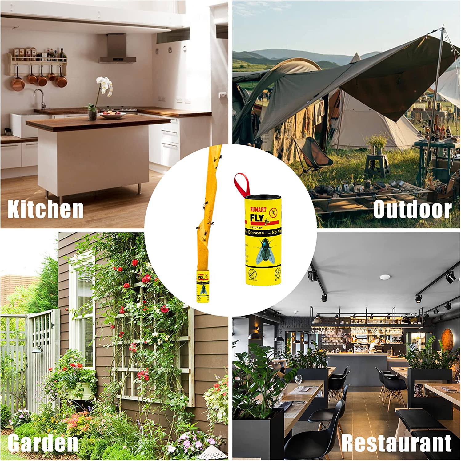 Insect-proof, Yellow Fly Strips Indoor Sticky Hanging, Fly Strips Outdoor  Sticky Hanging, Fly Paper Strips Ribbon, Fly Traps For Indoors And Outdoors  - Temu