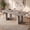 Retro Gray, variant on Modern T-Shaped Dining Table for 6-8 People, 71" Rectangular Farmhouse Kitchen Table - Vintage Gray, 1.8 Meters