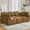 Brown, variant on Euroco Modern Sectional Sofa Modular Sofa 85.4" U-shaped Sofa Couch Sofa Bed L-shaped Sofa with a Movable Ottoman and Two USB Ports and a Phone Holder for Living Room, Brown