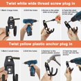 thumbnail image 2 of stusgo 32 Pack Garage Hooks Heavy Duty, Utility Steel Garage Storage Hooks, Wall Mount Tool Organizer with Anti-Slip Coating for Garden Tools, Ladders, Bulky Items and More Equipment (Black), 2 of 7