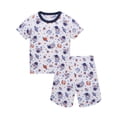 thumbnail image 2 of WIBACKER 3-8Y Toddler and Little Boys 2-Piece Astronaut Pajamas Set 100% Cotton Short Sleepwear Kids Summer Pjs, 2 of 8