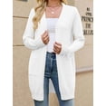 thumbnail image 5 of Cardigan Sweaters for Women White M, 5 of 10