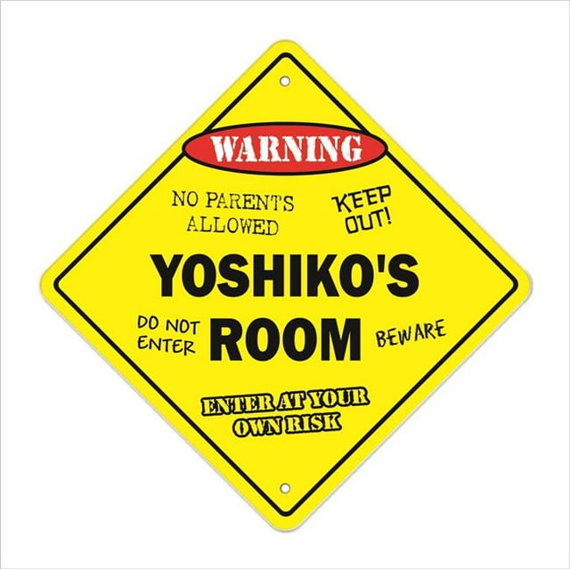 SignMission Yoshikos Room X- 12 x 12 Po Zone de Passage Xing Signe de Chambre - Yoshikos