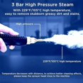 thumbnail image 3 of Saker handheld steam cleaner, 2500W Fast Heating Multi-Surface Steamer with Large Water Tank, 6 Steam Settings & Attachments for Floors, Windows, Cars (Red-Dual Control (Upgraded Touch Control)), 3 of 8