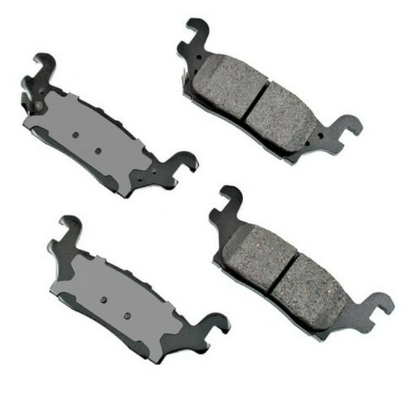 Akebono PRO-ACT Ultra-Premium Brake Pad Set, Ceramic Fits select: 2006-2010 HUMMER H3, 2009-2010 HUMMER H3T