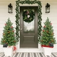 thumbnail image 4 of 76.77 Inch Christmas Cedar Garland - Artificial Realistic Soft Green Faux Cedar Pine Garland for Home Table, Mantle, Wall, Door, Indoor & Outdoor Christmas Party Decorations, 4 of 6