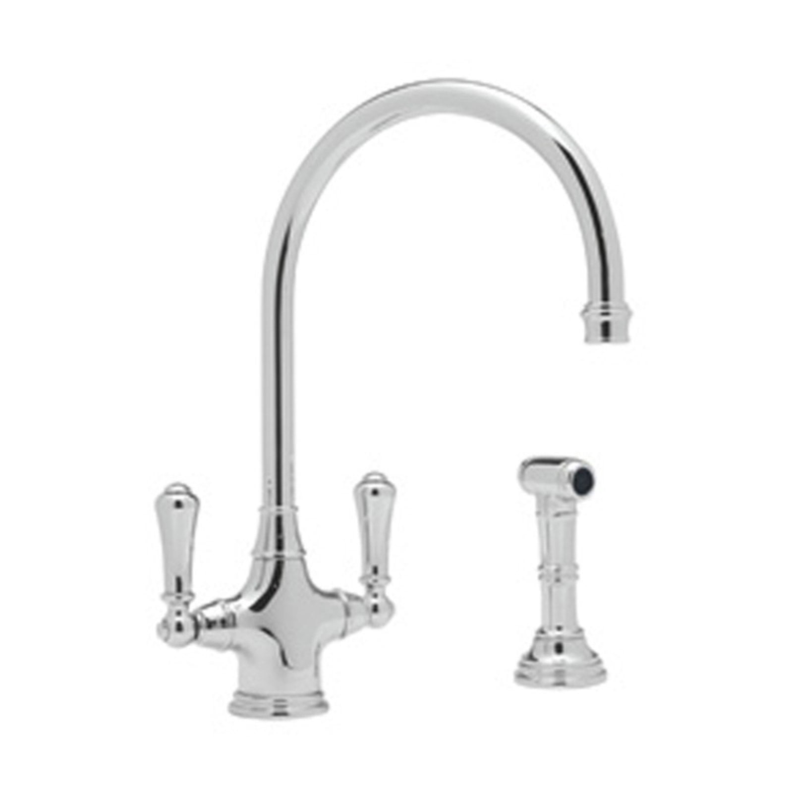 Perrin And Rowe U.4710-2 Georgian Era 1.8 GPM Single Hole Kitchen Faucet - Nickel