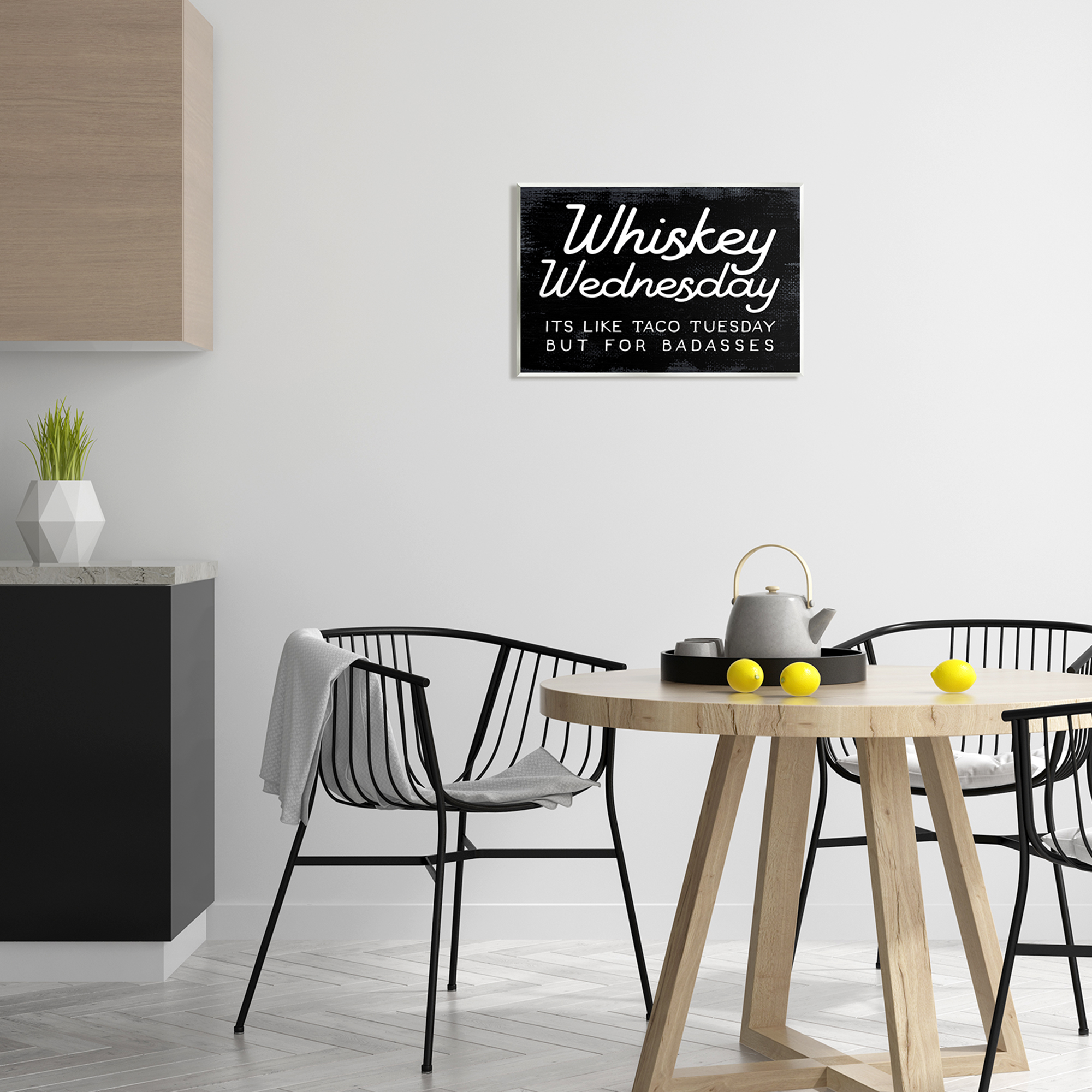 Stupell Industries Funny Whiskey Wednesday Food & Beverage Painting Unframed Art Print Wall Art, 19 x 13