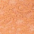 thumbnail image 4 of BARDOT Womens Orange Slitted Zippered Corset Boning Lined Lace Sleeveless Halter Below The Knee Evening Sheath Dress 4, 4 of 4
