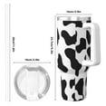 thumbnail image 4 of Uemuo Milk Cow Print 40oz Ice Bully With Handle And Straw Stainless Steel Vacuum Insulated Cup And 2 In 1 Straw Lid Insulated Travel Tumbler, 4 of 8