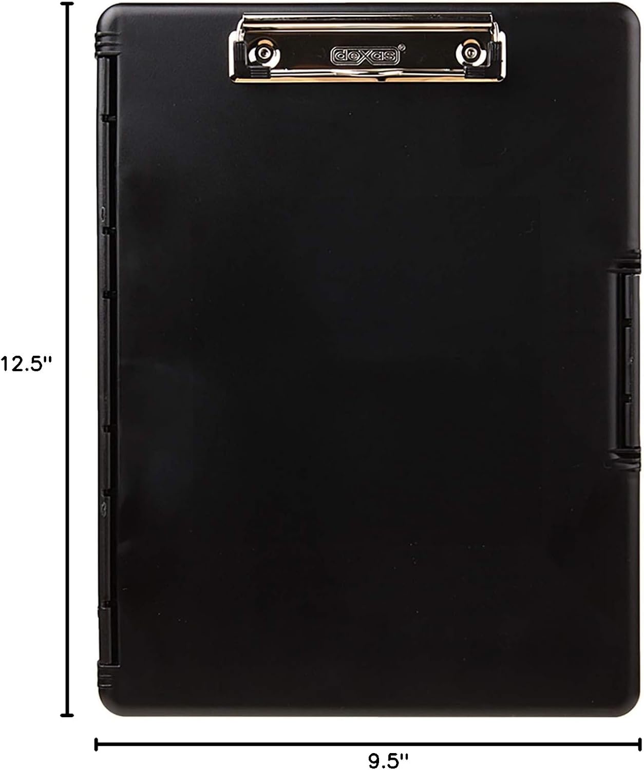 Dexas Slimcase2 Storage Clipboard with Side Opening Black 3-Pack