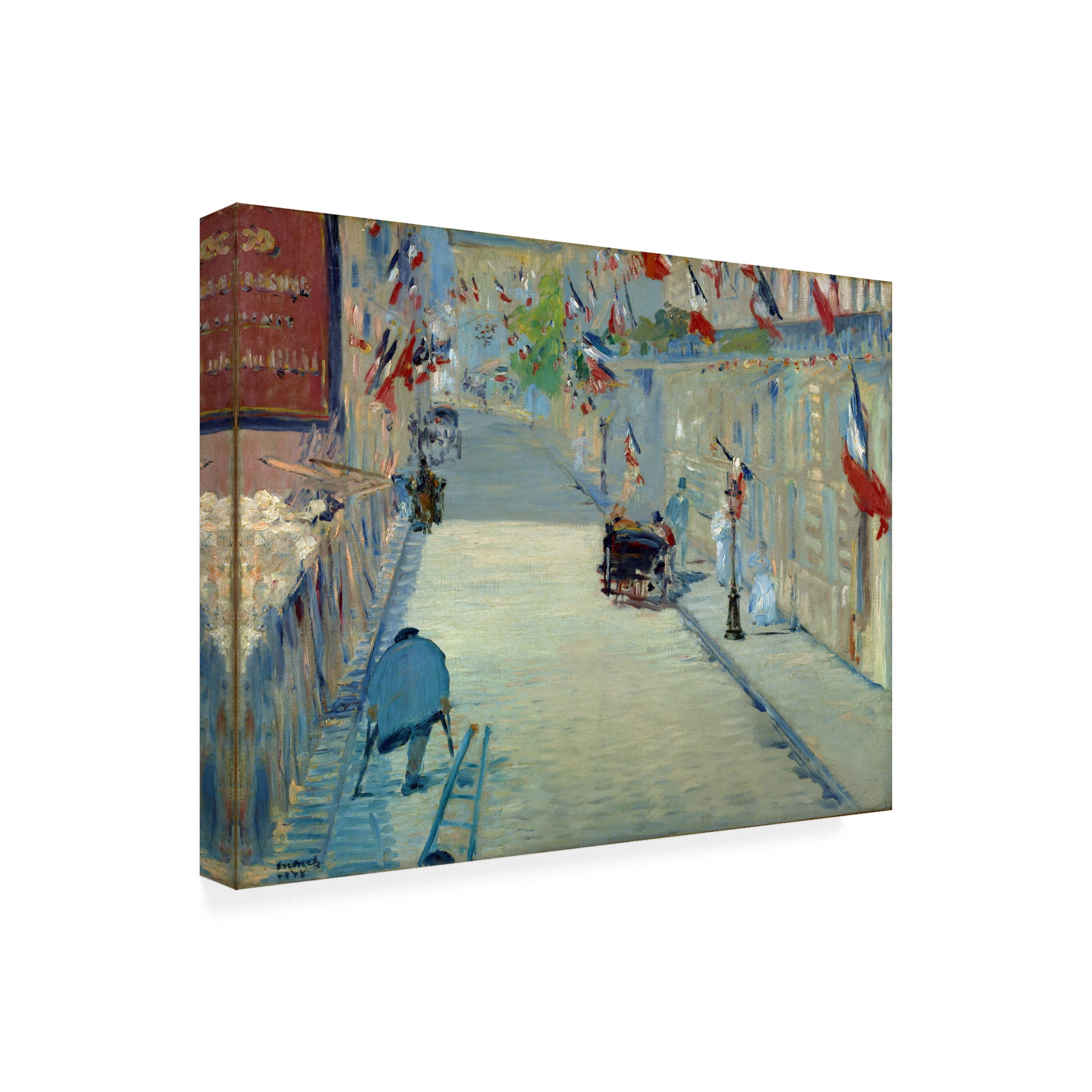 Manet 'The Rue Mosnier' Canvas Art