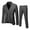 07-Dark Gray, variant on oqasdz Mens Blazer Solid Color Slim Fit Vest and Pants Lightweight 3 Pcs Suit Set formal Business Wedding Coat Top,Size 2X