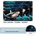 thumbnail image 2 of Shark Modern Polyester Non-Slip Floor Rug Office Mat, Machine Washable Office Rugs, 2 of 6
