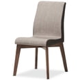 thumbnail image 3 of Baxton Studio Kimberly-Brown-5PC Dining Set Kimberly Mi-Siècle Moderne Beige & Tissu Brun - 3pcs, 3 of 6