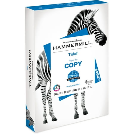 Hammermill Paper, Tidal Printer Paper, 11 x 17 Paper, Ledger Size, 20lb, 92 Bright - 1 Ream / 500 Sheets (162024R)