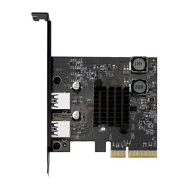 White Tarjeta adaptadora Pci-e X4 X8 X16 de 2 puertos, tarjeta de extensión, tarjeta adaptadora Pcie Usb 3,1