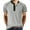 Gray, variant on RYRJJ Henley Shirts for Mens Button V Neck Short Sleeve T Shirts Solid Color Lightweight Summer Casual Front Placket Tee Shirt Tops(Blue,L)
