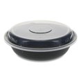 thumbnail image 1 of Pactiv NV2GRN237B 23 oz P & P Versa2Go Récipient Rond Combo&44; Noir & Clair - Cas de 150, 1 of 1