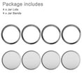 thumbnail image 6 of DISEN 4pcs 86mm Sprouting Lids for Wide Mouth Mason Jars, Stainless Steel Mesh Screens for Making Organic Sprout Seeds, 6 of 8