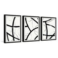 thumbnail image 2 of Marmont Hill Black and White Patterns Triptych, 2 of 6