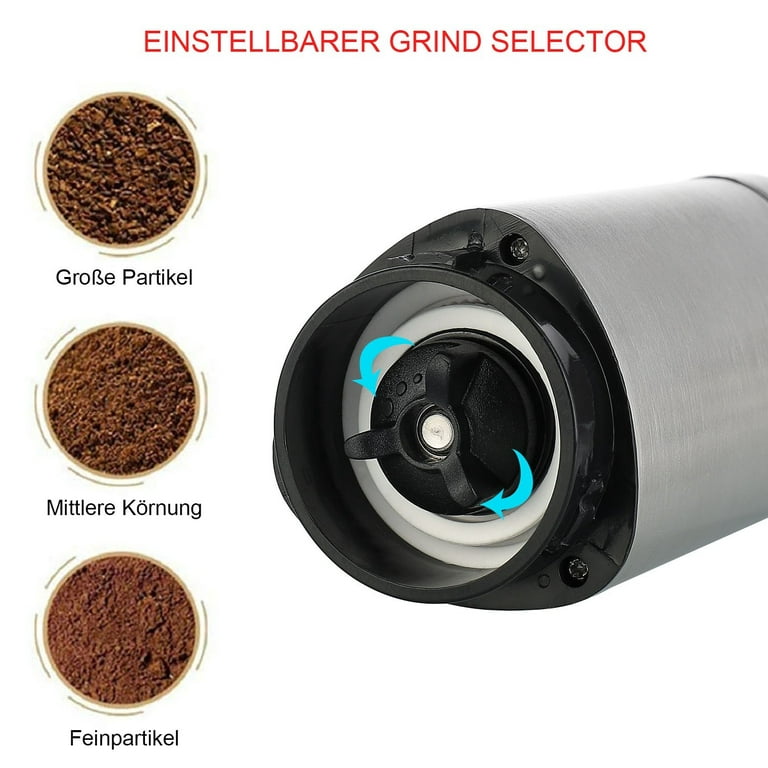 Kaffe KF2050 Electric Coffee Grinder - 14 Cup (3.5oz) with Cleaning BR